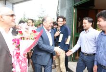 گزارش تصویری از استقبال دانشگاهیان و مردم شاهرود  از پروفسور علی اکبر جلالی  در دانشگاه صنعتی شاهرود